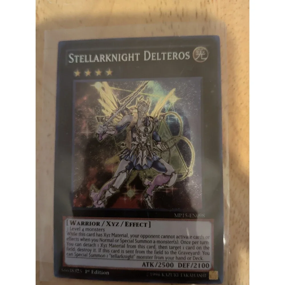 YUGIOH STELLARKNIGHT DELTEROS SECRET RARE MP15-EN098 1ST EDITION